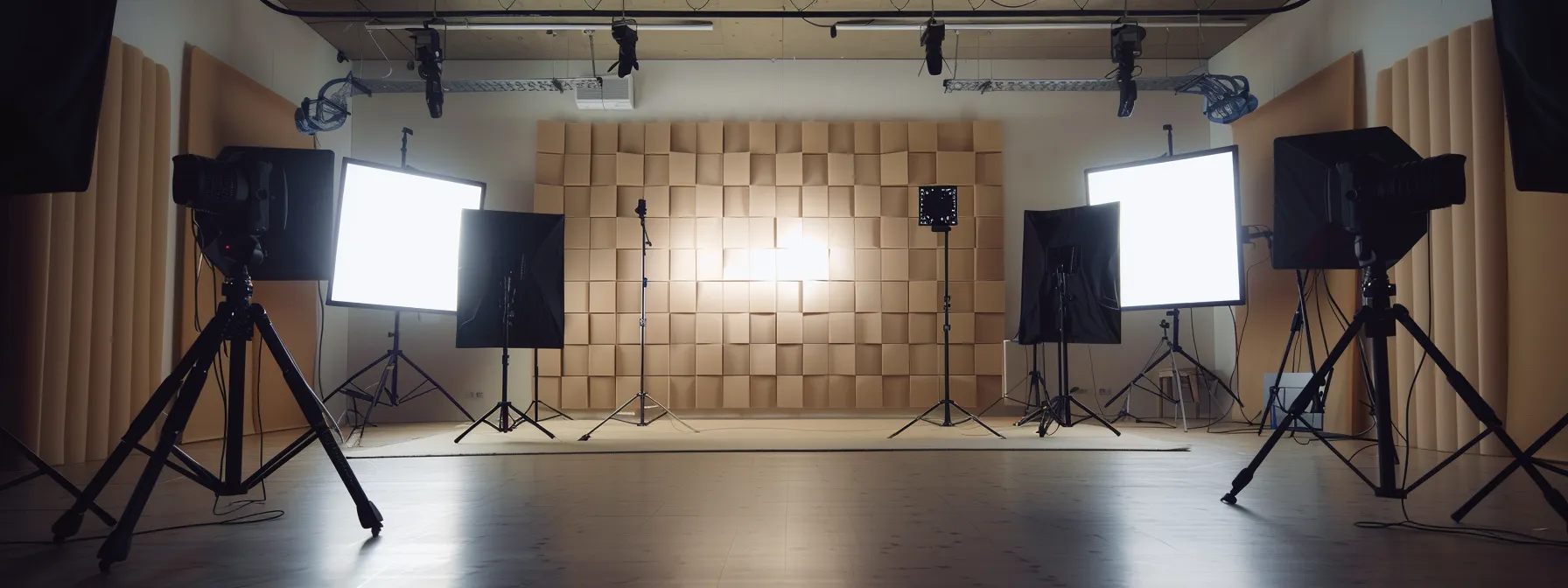 a professional soundproofing expert demonstrates sophisticated acoustic panels installation in a modern studio setting.