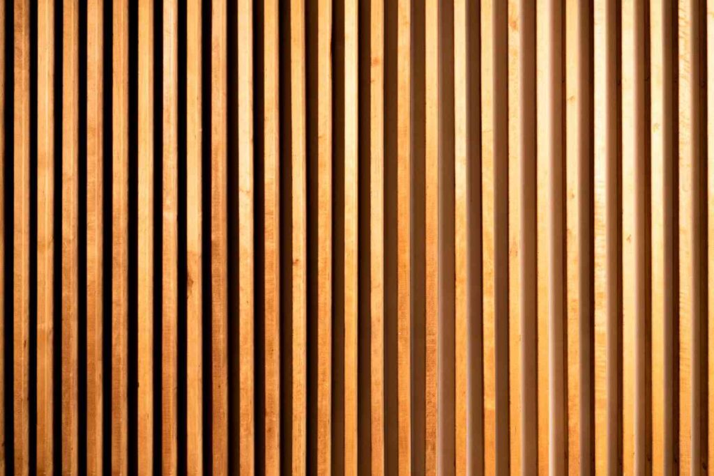 an example of acoustic slat wall panels