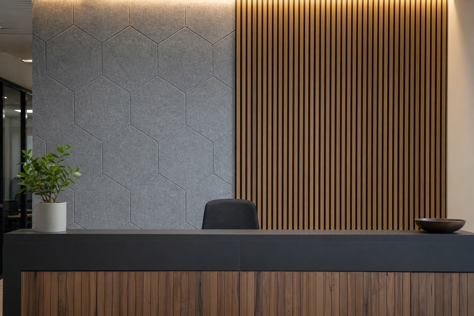 Acoustic Felt Wall Tiles vs Slatted Wood Panels